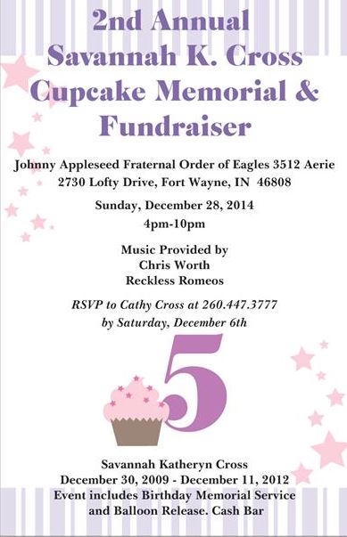 2014 Cupcake Memorial Invitation